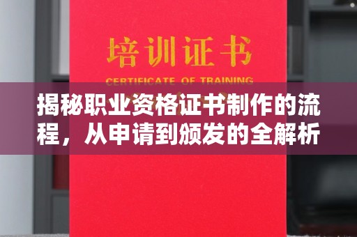 平阳揭秘职业资格证书制作的流程，从申请到颁发的全解析